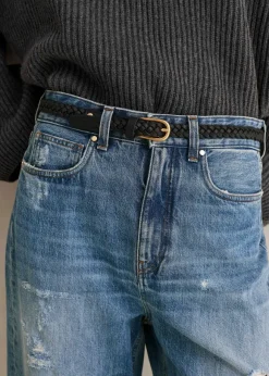 Arrow Hand-Plaited Leather Belt