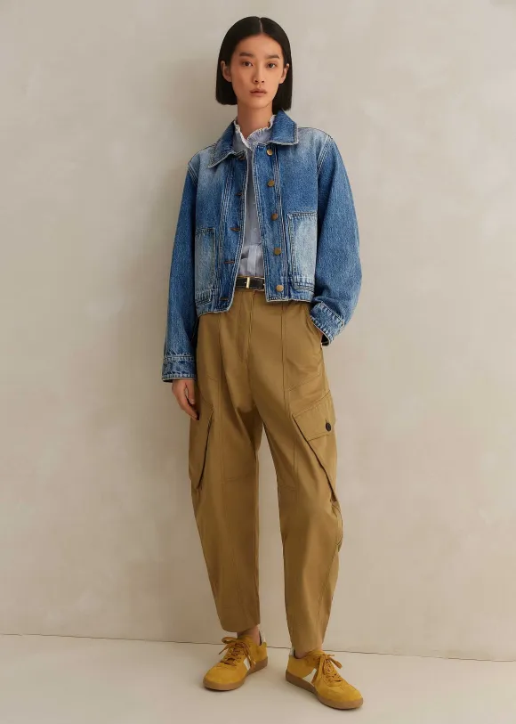 Authentic Denim Relaxed Crop Jacket