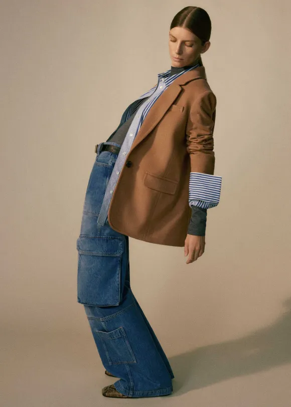 Baggy Cargo Denim Trouser