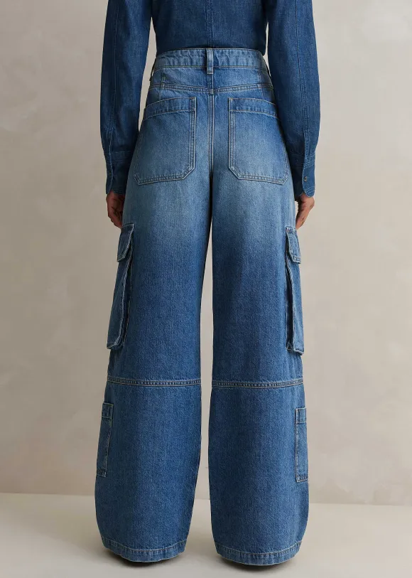 Baggy Cargo Denim Trouser