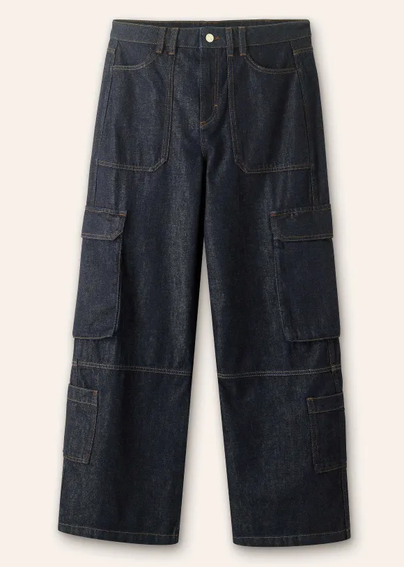 Baggy Cargo Denim Trouser