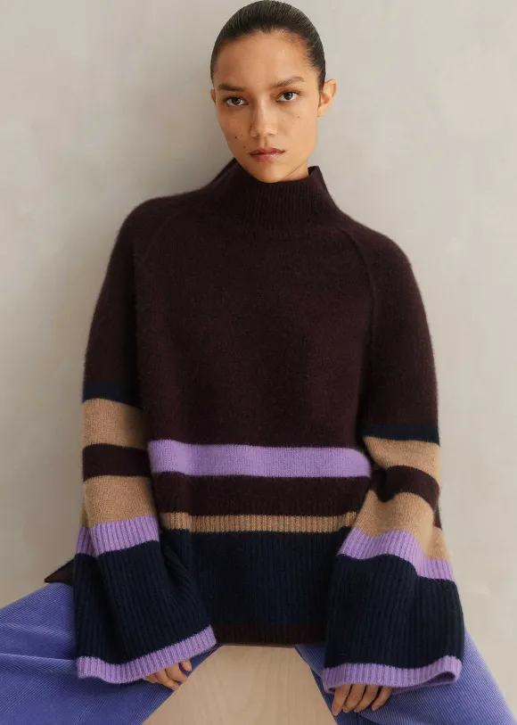 Boiled Cashmere Relaxed Stripe Jumper