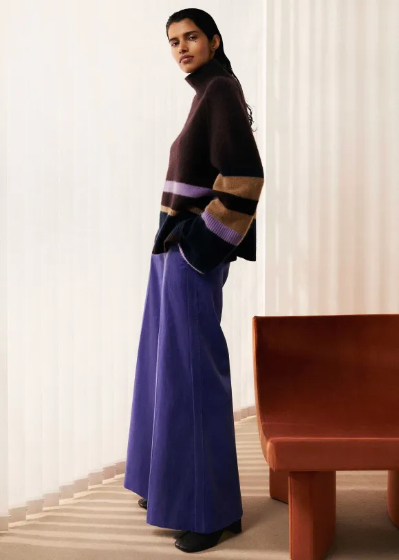 Boiled Cashmere Relaxed Stripe Jumper
