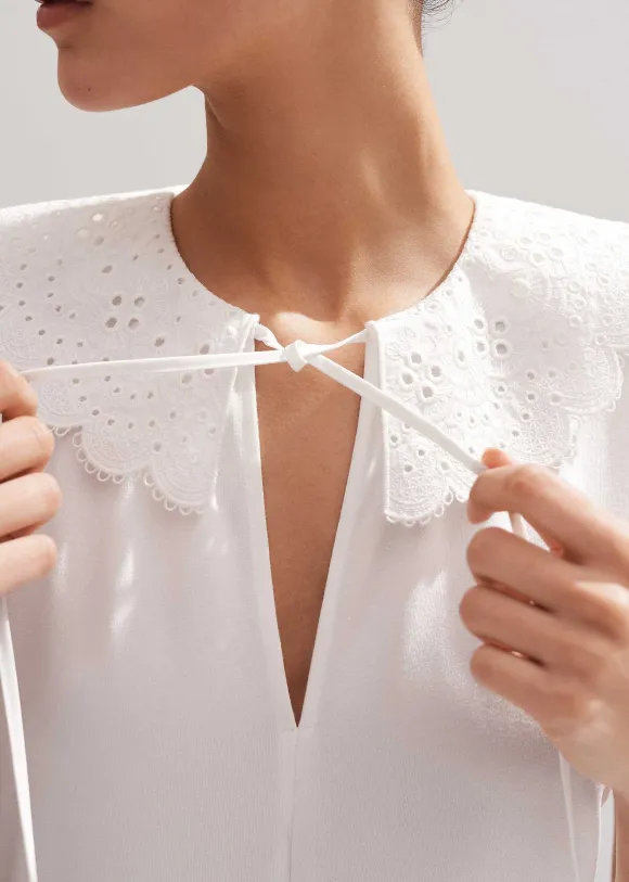 Broderie Bib Sleeveless Layering Tank