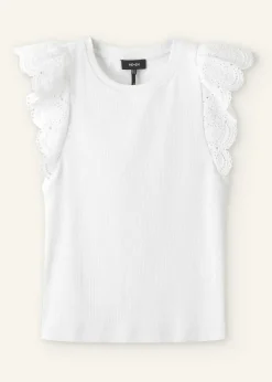 Broderie Trim Tank Top