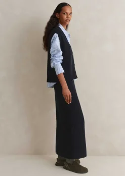 Button Up Knitted Vest + Skirt Co-Ord
