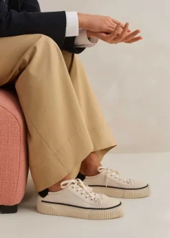 Canvas Lace Up Trainer