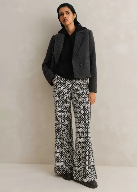 Cashmere Drop Shoulder Box Crop Hoody