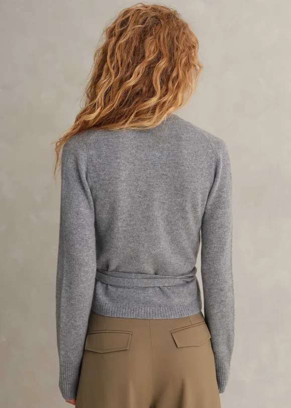 Cashmere Layered Wrap Top