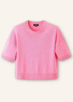 Cashmere Relaxed Crop Tee