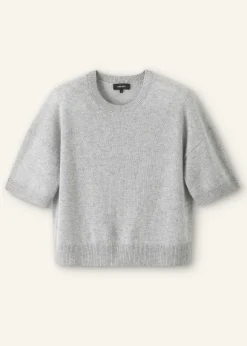 Cashmere Relaxed Crop Tee