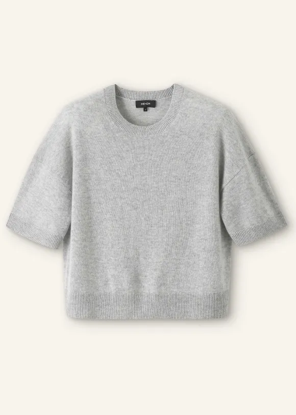 Cashmere Relaxed Crop Tee