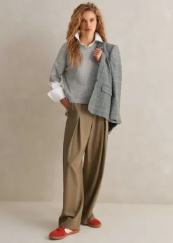 Cashmere Relaxed Crop Tee