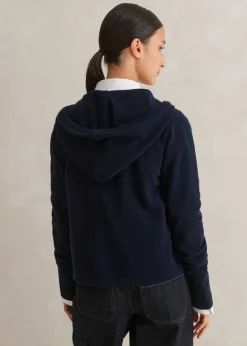 Cashmere Relaxed Fit Box Zip Hoody
