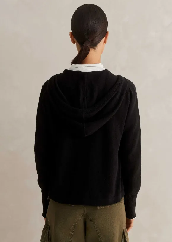 Cashmere Relaxed Fit Box Zip Hoody