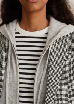 Cashmere Relaxed Fit Box Zip Hoody