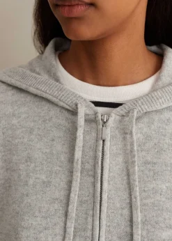 Cashmere Relaxed Fit Box Zip Hoody