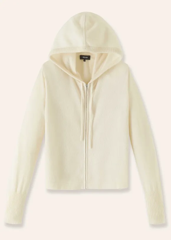 Cashmere Relaxed Fit Box Zip Hoody