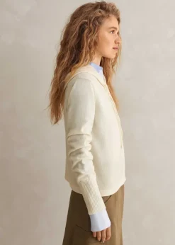 Cashmere Relaxed Fit Box Zip Hoody