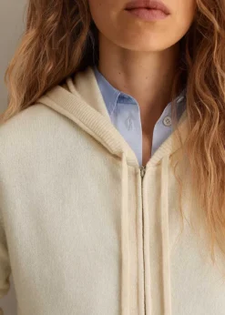 Cashmere Relaxed Fit Box Zip Hoody