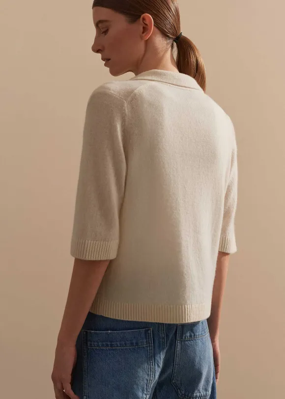 Cashmere Relaxed Polo Shirt