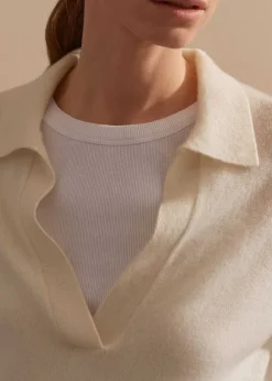 Cashmere Relaxed Polo Shirt
