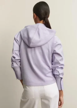 Cashmere Sleeveless Relaxed Zip Hoody