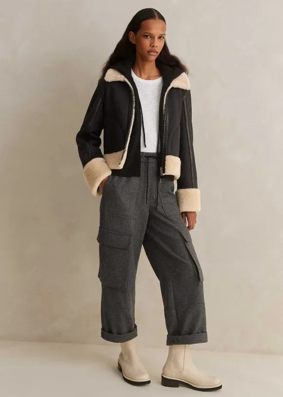 Cashmere Sleeveless Relaxed Zip Hoody