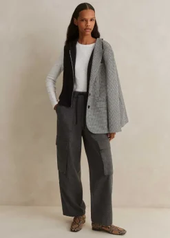 Cashmere Sleeveless Relaxed Zip Hoody