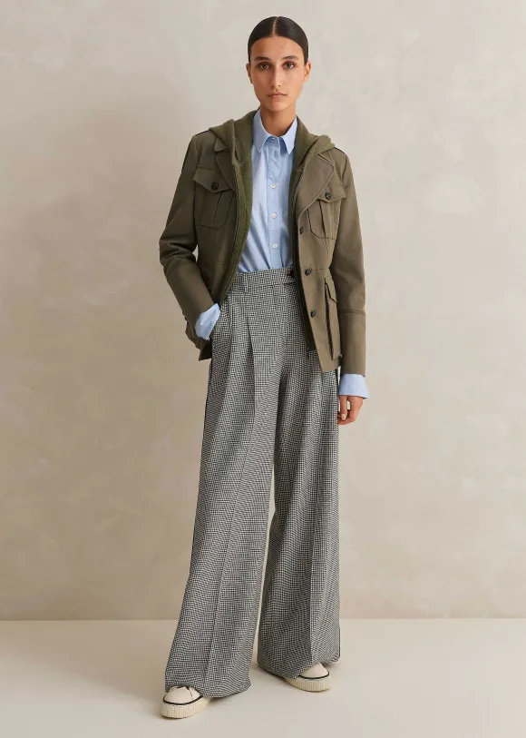 Cashmere Sleeveless Relaxed Zip Hoody