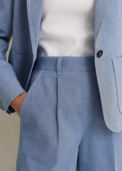 Chambray Tailoring Tapered Trouser Suit