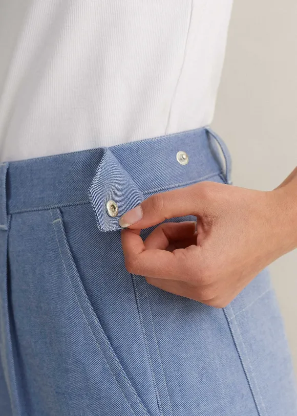Chambray Tailoring Tapered Trouser