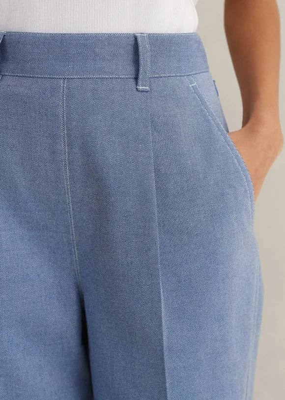 Chambray Tailoring Tapered Trouser