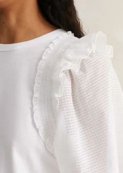 Check Detail Boxy T-Shirt