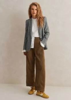 Cheesecloth Broderie Trim Blouse