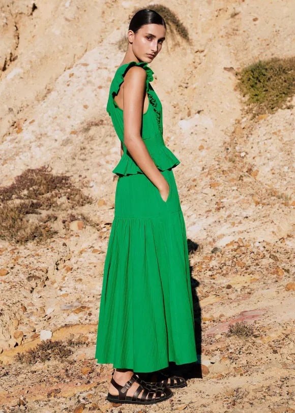 Cheesecloth Maxi Dress