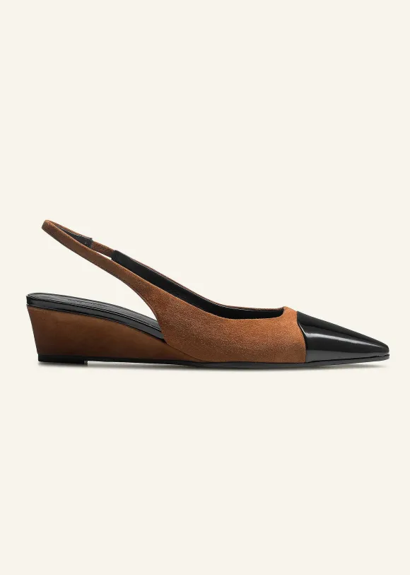 Chisel Toe Wedge Slingback