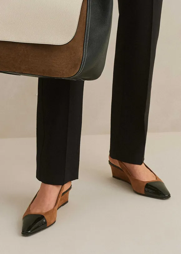 Chisel Toe Wedge Slingback