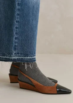 Chisel Toe Wedge Slingback