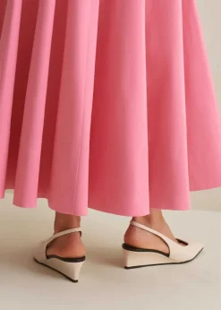 Chisel Toe Wedge Slingback