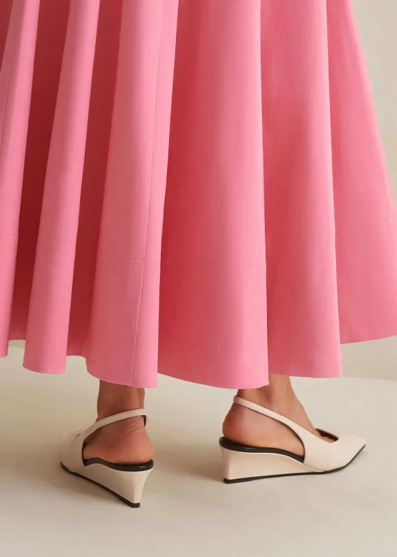 Chisel Toe Wedge Slingback