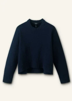 Chunky Cotton Curved Hem Jumper