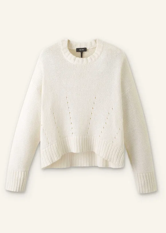 Chunky Cotton Curved Hem Jumper