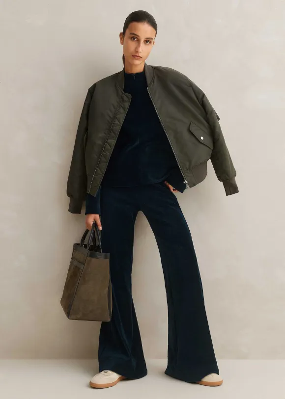 Cord Velour Palazzo Pant