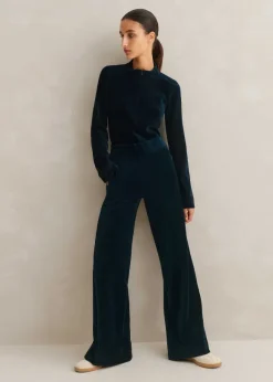 Cord Velour Palazzo Pant