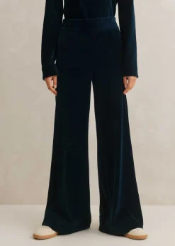 Cord Velour Palazzo Pant