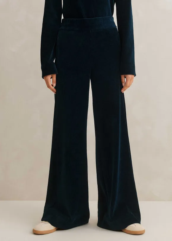 Cord Velour Palazzo Pant