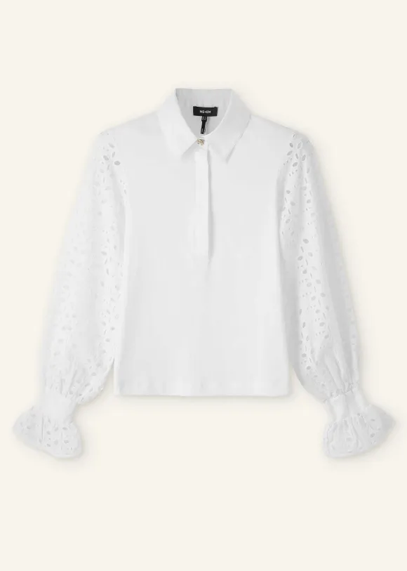 Cotton Broderie Layering Shirt