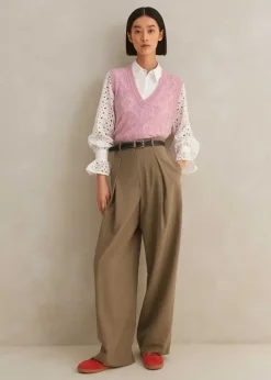 Cotton Broderie Layering Shirt