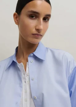 Cotton Colour Block Oversized Shirt
